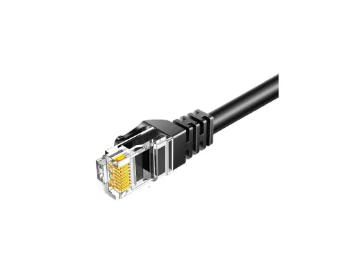 Патч-корд 10м UTP cat 6 RJ45 TopSpeed Ethernet Round Cable Black Essager (EXCWXY-JSF01)