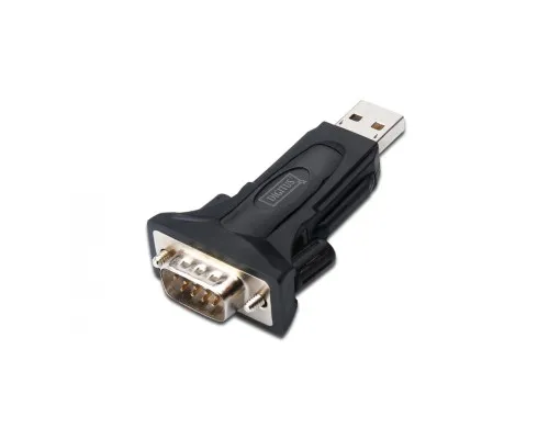 Перехідник USB to COM RS232/RS485 black Digitus (DA-70157)