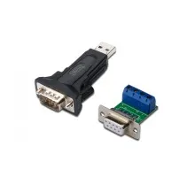 Перехідник USB to COM RS232/RS485 black Digitus (DA-70157)