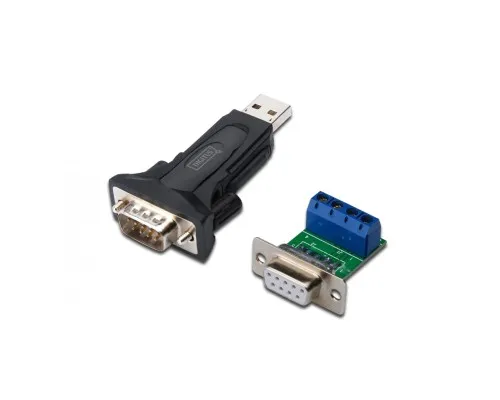 Перехідник USB to COM RS232/RS485 black Digitus (DA-70157)