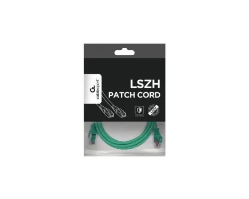 Патч-корд 2м S/FTP Cat 6A CU LSZH green Cablexpert (PP6A-LSZHCU-G-2M)