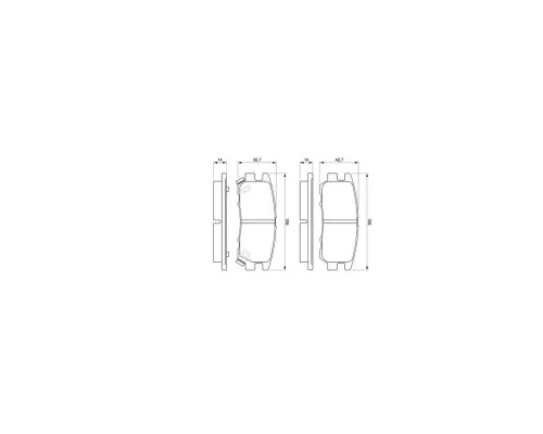 Гальмівні колодки Bosch 0 986 461 768