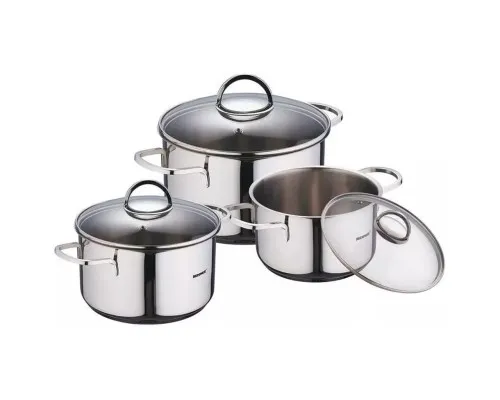 Набір посуду Bergner Classic 1.7 л, 2.3 л, 3.3 л 6 предметів (BG-6284)