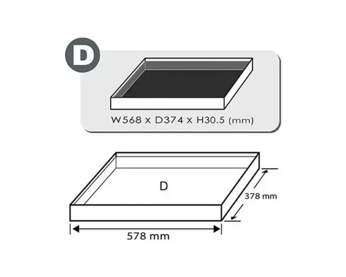 Набір інструментів Toptul в ложементі 1/4", 1/2" 133 шт. (GEDD348)