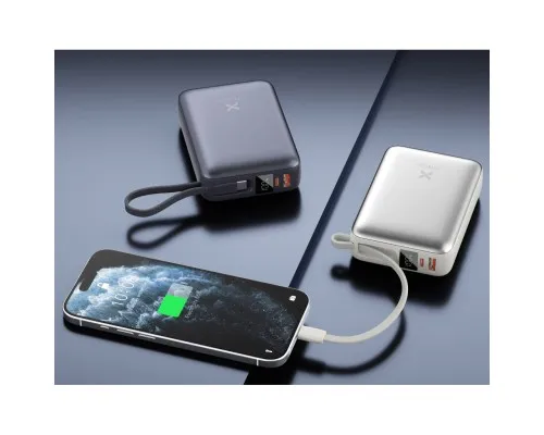 Батарея універсальна Vinga 20000 mAh 45W Display Cable (VPBB2045C)