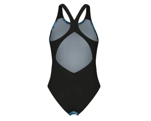 Купальник Arena Blue Flowers Swimsuit V Back 009027-850 синій, чорний 42 (3468337506454)