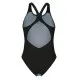 Купальник Arena Blue Flowers Swimsuit V Back 009027-850 синій, чорний 42 (3468337506454)