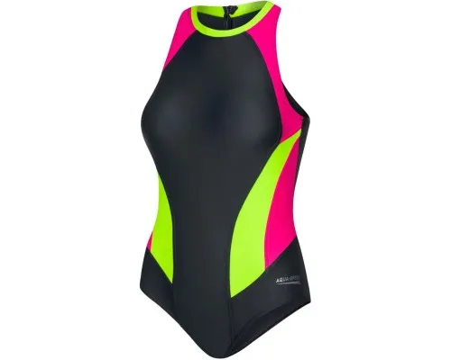 Купальник Aqua Speed Nina 344-383 чорний, малиновий, салатовий 44 (5905718609338)