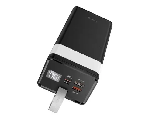 Батарея універсальна HOCO 40000mAh Powermaster PD/20W, QC/22.5W, Lamp, Black (J86 / 714737)