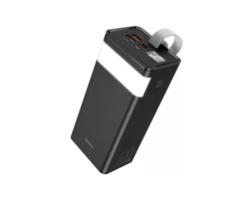 Батарея універсальна HOCO 40000mAh Powermaster PD/20W, QC/22.5W, Lamp, Black (J86 / 714737)