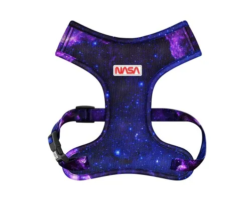Шлея для собак WAUDOG Mesh дихаюча з QR адресником "NASA21" М (234-0148)