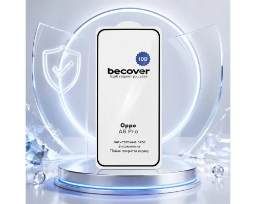 Скло захисне BeCover 10D Oppo A6 Pro Black (715716)