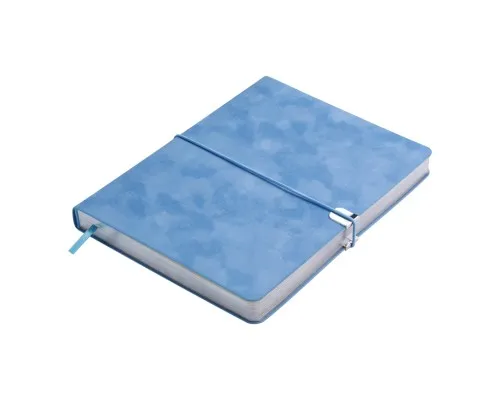 Тижневик Buromax недатований VELOUR, A5, блакитний, штуч.шкіра, 336 сторінок (BM.20770-14)