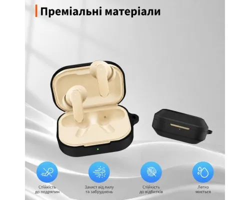 Чохол для навушників BeCover Silicon для Realme Buds Air 8 Black (715897)