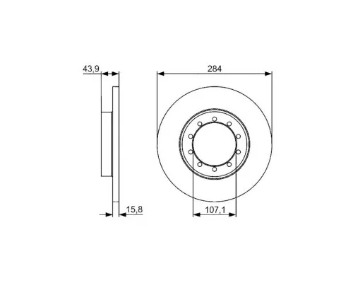 Гальмівний диск Bosch 0 986 479 A34