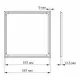 Світильник Videx LED панель ART 40W 5000K (VL-PA405W)