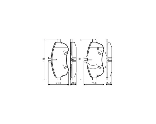 Гальмівні колодки Bosch 0 986 495 104