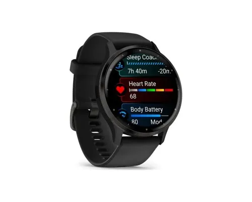 Смарт-годинник Garmin Venu 3, Black + Slate, GPS (010-02784-01)