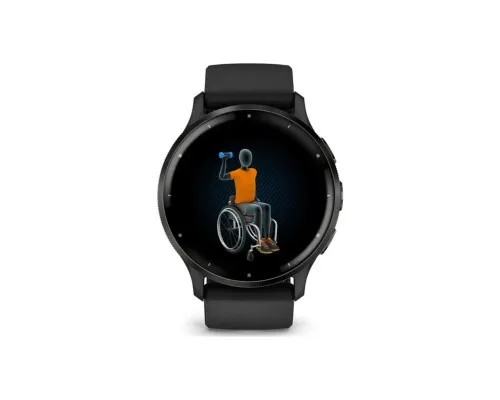 Смарт-годинник Garmin Venu 3, Black + Slate, GPS (010-02784-01)