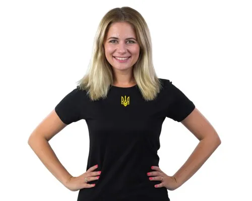 Футболка Sol's Imperial Women 190 Тризуб чорний M (11502309/141M)