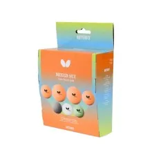 М'ячик для настільного теніса Butterfly Fun Balls 7 шт Mixed pack (7012880 (932025)
