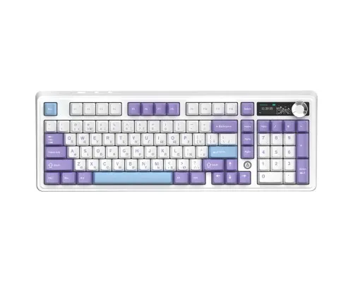 Клавіатура Ajazz Maillard V2 Maillard Switch Wireless/Bluetooth/USB UA Purple/White/Blue (AK980-V2-M-PWB)