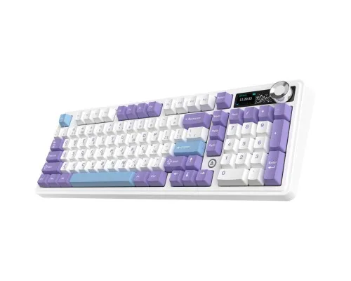 Клавіатура Ajazz Maillard V2 Maillard Switch Wireless/Bluetooth/USB UA Purple/White/Blue (AK980-V2-M-PWB)