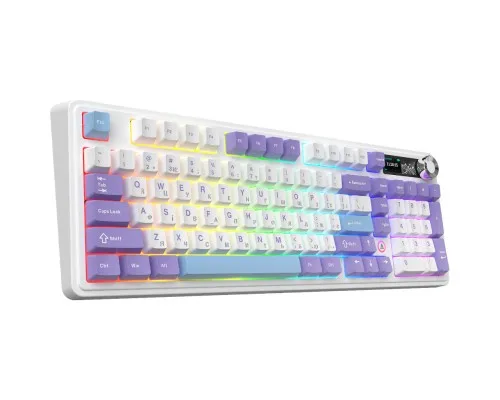 Клавіатура Ajazz Maillard V2 Maillard Switch Wireless/Bluetooth/USB UA Purple/White/Blue (AK980-V2-M-PWB)