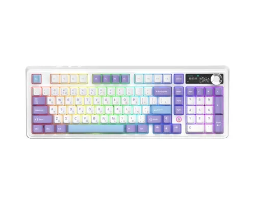 Клавіатура Ajazz Maillard V2 Maillard Switch Wireless/Bluetooth/USB UA Purple/White/Blue (AK980-V2-M-PWB)
