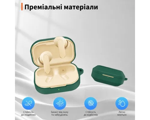 Чохол для навушників BeCover Silicon для Realme Buds Air 8 Green (715899)
