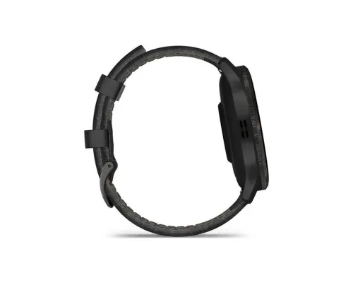 Смарт-годинник Garmin Venu 3, Black + Slate, Leather, GPS (010-02784-52)