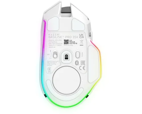 Мишка Razer Basilisk V3 Pro 35K Wireless/Bluetooth White (RZ01-05240200-R3G1)
