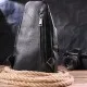 Сумка Vintage Через плече з натуральної шкіри Чорна (21284)