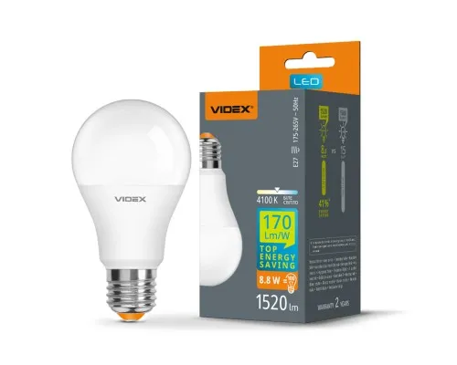 Лампочка Videx LED A60h 8.8W E27 4100K (VL-A60h-88274)