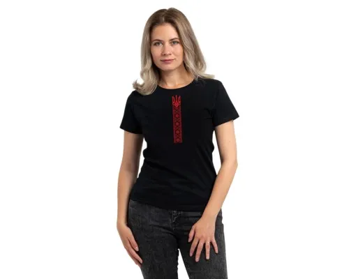 Футболка Sol's Regent Women Вишиванка стрічкою чорний XL (01825309/312XL)