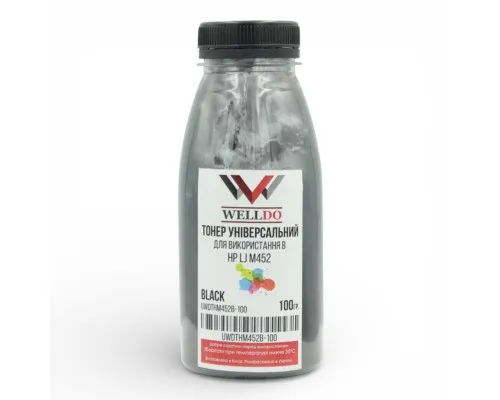 Тонер HP CLJ M252/274/277/Canon MF-631/632/633, фасовка, black 100г Welldo (UWDTHM452B-100)
