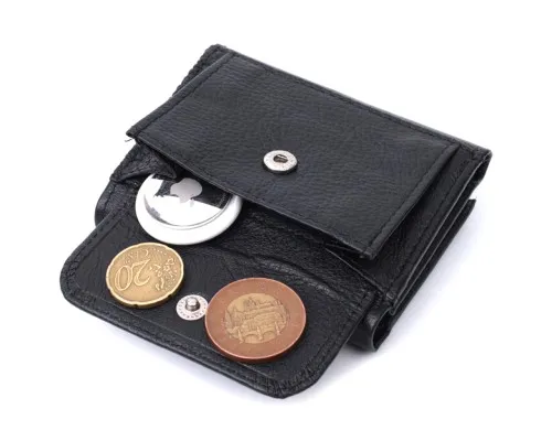 Гаманець ST Leather З натуральної шкіри Чорний (22742)