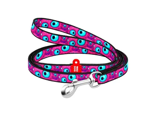 Повідець для котів WAUDOG Nylon "Око монстра" Ш 10 мм Д 122 см (369-4049)