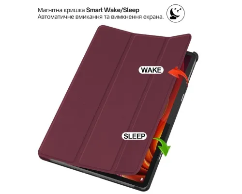 Чохол до планшета BeCover Smart Case Lenovo Idea Tab Plus 12.1" Red Wine (715085)