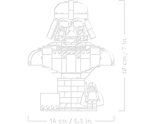 Конструктор LEGO Star Wars Погруддя Дарта Вейдера (75439)