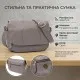 Сумка Vintage З натуральної шкіри Сіра (22974)