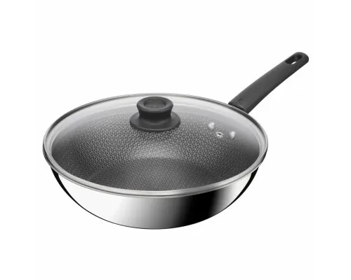 Сковорода Tefal ВОК Emotion+ Power з кришкою 28см (E3411655)