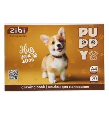 Альбом для малювання ZiBi А4 CATS&DOGS, 20 аркушів на скобі (ZB.1423-22)