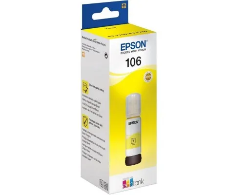 Контейнер з чорнилом Epson 106 yellow (C13T00R440)