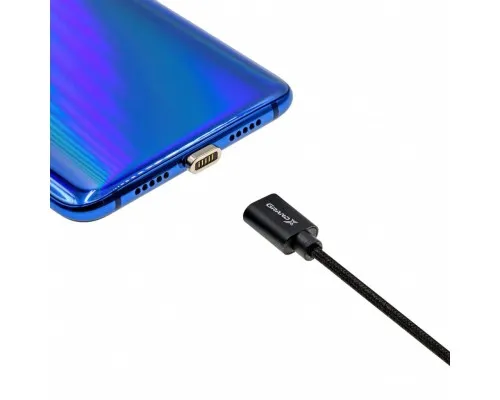 Дата кабель USB 2.0 AM to Micro 5P 1.0m Magnet Grand-X (MG-01M)