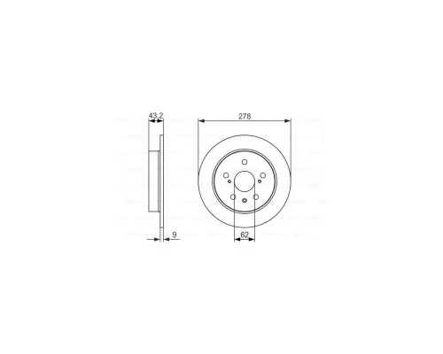 Гальмівний диск Bosch 0 986 479 047