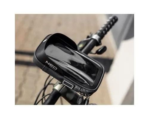 Велосумка на кермо Neo Tools з тримачем для смартфона до 6" Black (91-001)