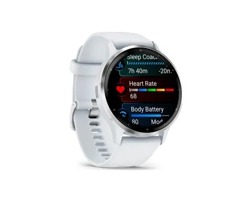 Смарт-годинник Garmin Venu 3, Whitestone + Passivated, GPS (010-02784-00)