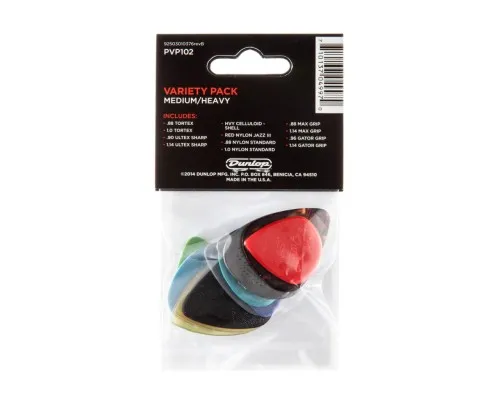 Медіатор Jim Dunlop Guitar Pick MD/HV Variety Pack 12 шт. (PVP102)