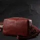 Сумка Vintage Жіноча з двома ременями з натуральної шкіри Коричнева (22273)